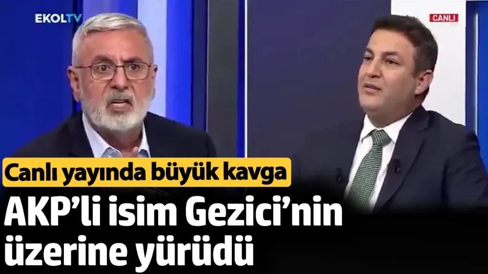 Canlı yayında büyük kavga. 