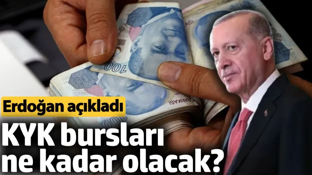 Erdoğan KYK burslarına ne kadar zam yaptıklarını açıkladı