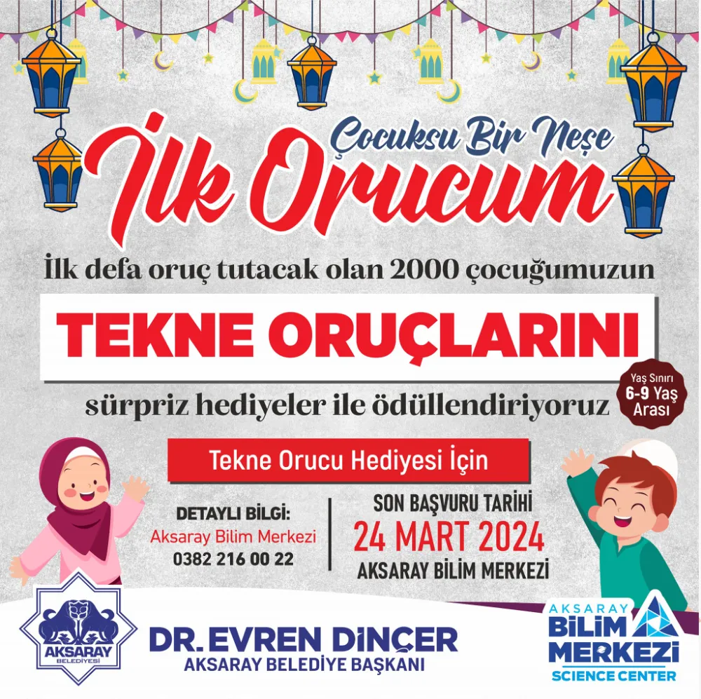 Dinçer, Tekne Orucu tutan çocukları sürpriz hediyelerle ödüllendiriyor