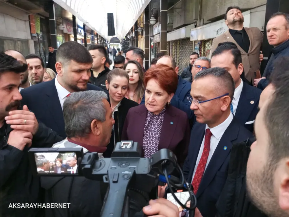 Akşener, Aksaray Halkıyla Buluştu