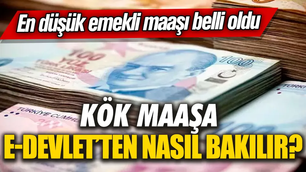 Kök maaşa e-Devlet’ten nasıl bakılır? En düşük emekli maaşı belli oldu