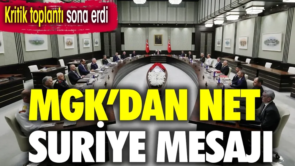 Kritik toplantı sona erdi. MGK