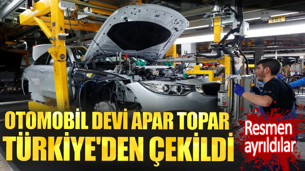 Otomobil devi apar topar Türkiye