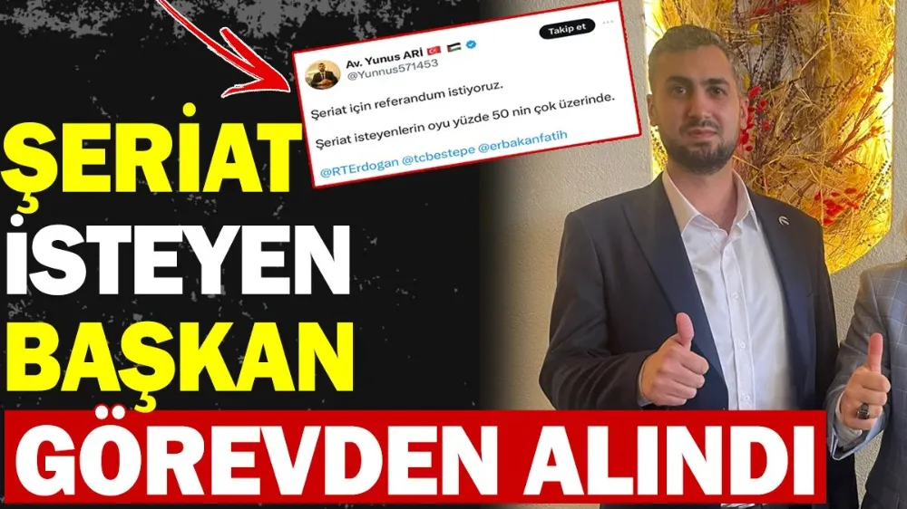 Şeriat isteyen başkan görevden alındı