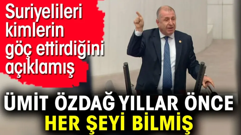 Suriyelileri kimlerin göç ettirdiğini açıklamış