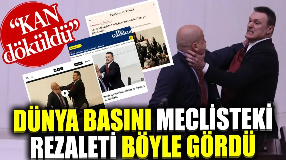 Meclisteki Kavga Dünya Basınında