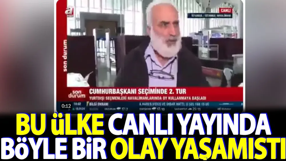 Bu ülke canlı yayında böyle bir olay yaşamıştı !