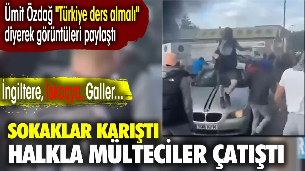 Sokaklar karıştı halkla mülteciler çatıştı