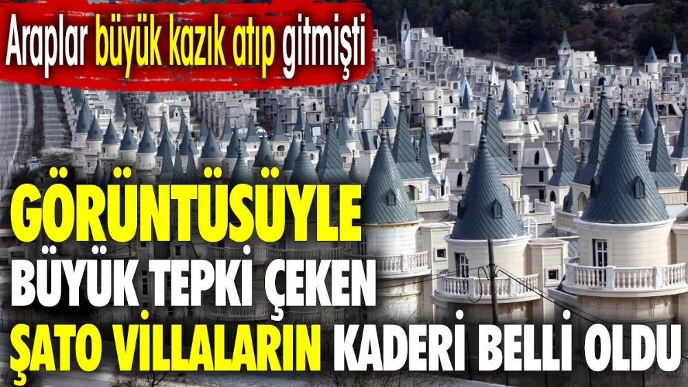  Görüntüsüyle büyük tepki çeken Şato Villaların kaderi belli oldu