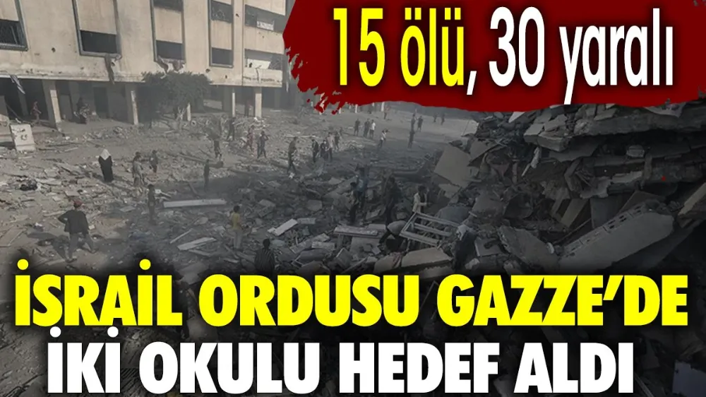 Gazze Şeridinde İsrail 2 Okulu Hedef Aldı 