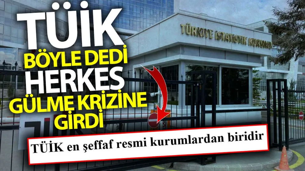 TÜİK dünyadaki en şeffaf resmi kurumlardan biridir !