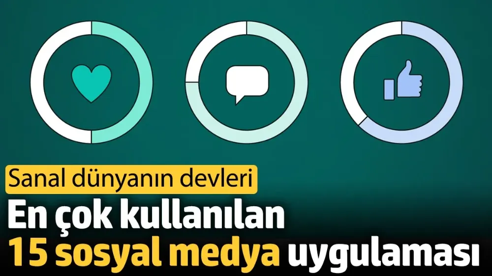 En çok kullanılan 15 sosyal medya uygulaması