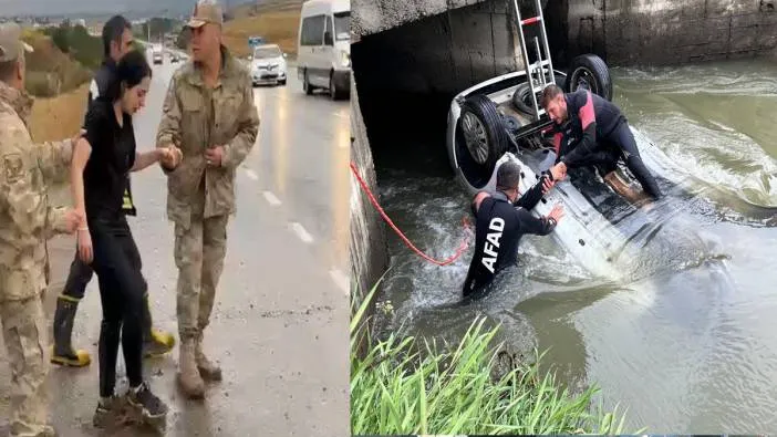 Sulama kanalına uçan araçtan üzücü haber !