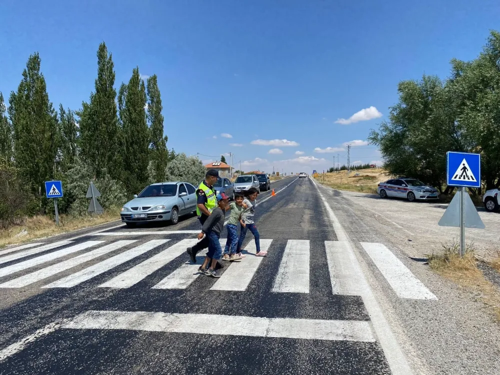 Aksaray Trafik Jandarmadan denetim faaliyetleri 