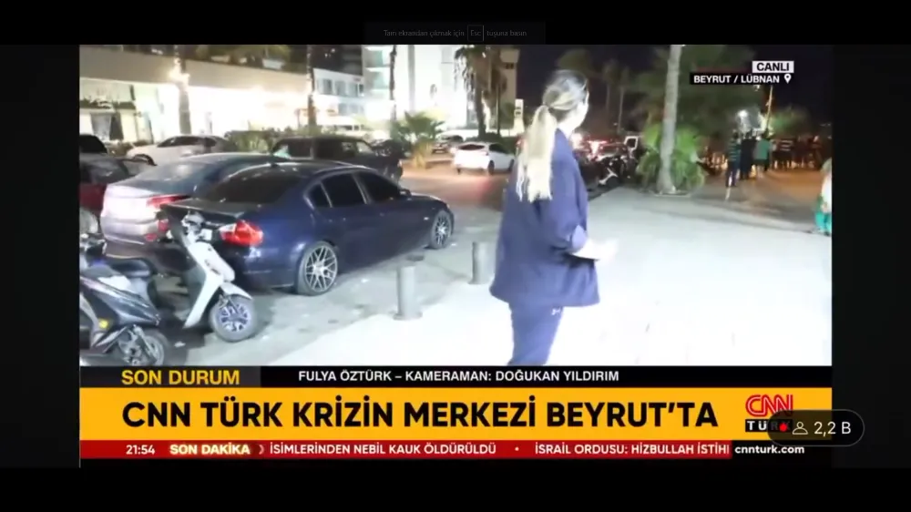 SON DAKİKA...Gazeteci Fulya Öztürk Lübnan’da Saldırıya Uğradı