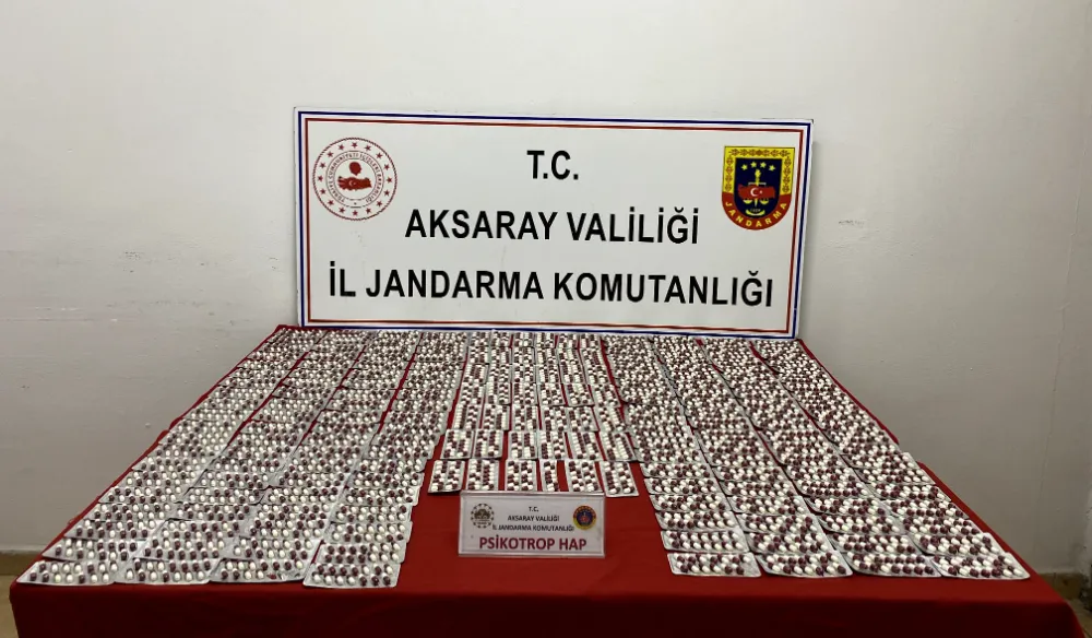 Aksaray’da Uyuşturucu Operasyonu: 2818 Psikotrop Hap Ele Geçirildi