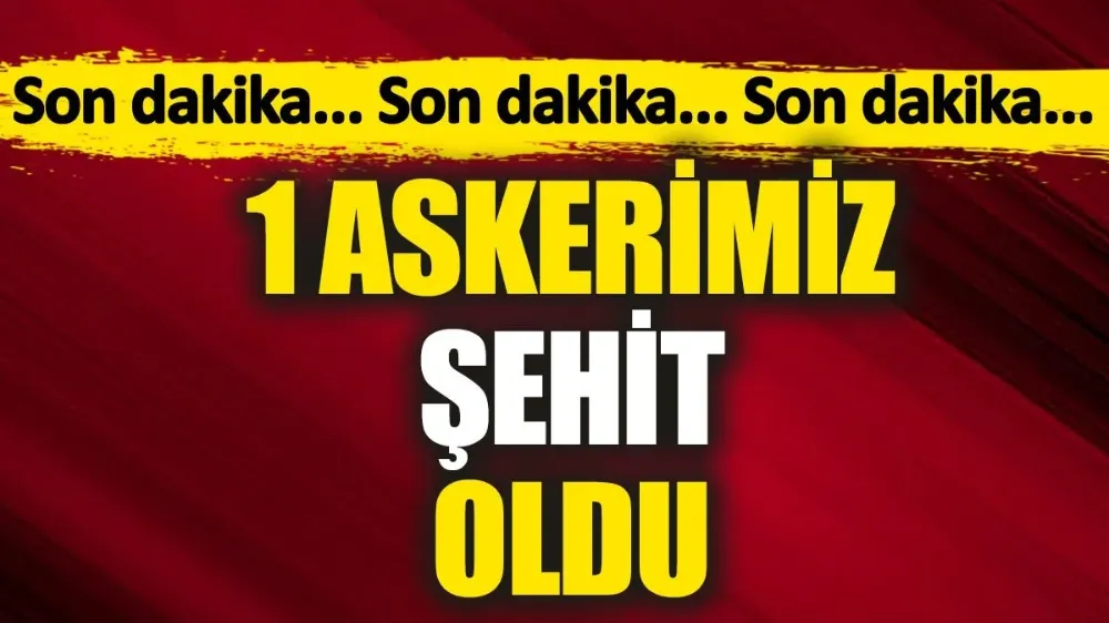 Bir askerimiz şehit oldu