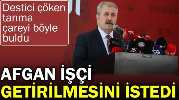 Destici çöken tarıma çareyi böyle buldu !