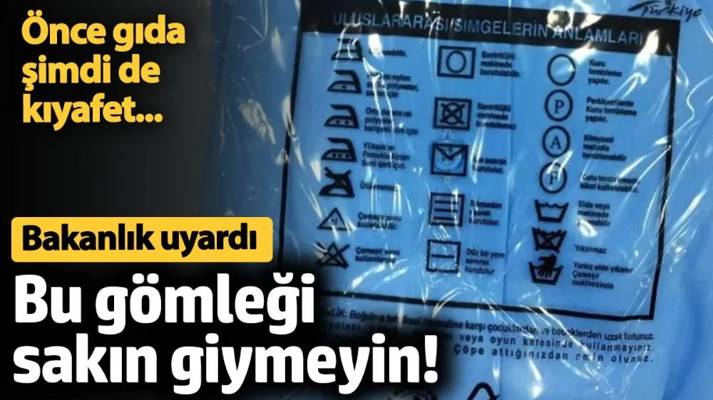 Önce gıda şimdi de kıyafet...