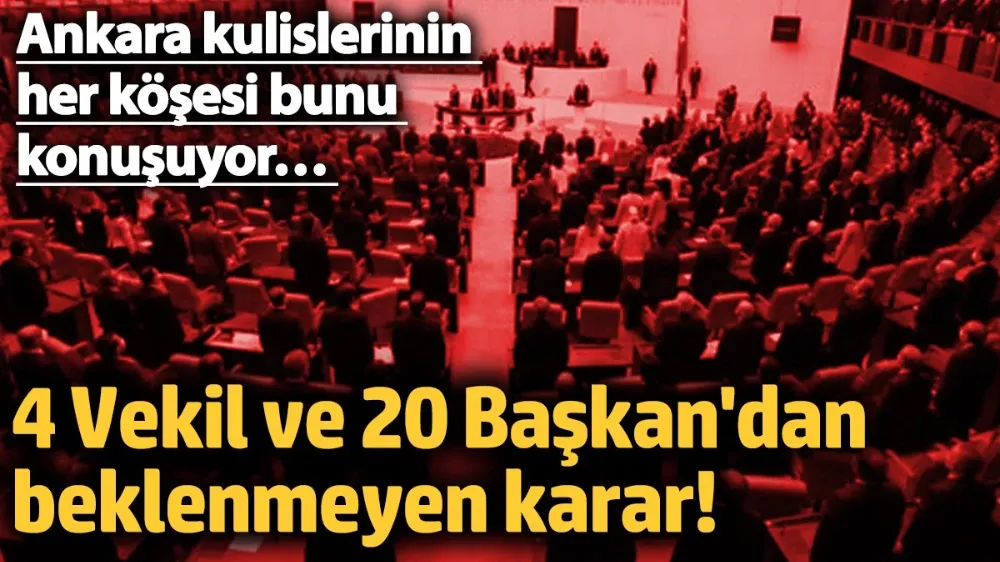 Ankara kulislerinin her köşesi bunu konuşuyor… 