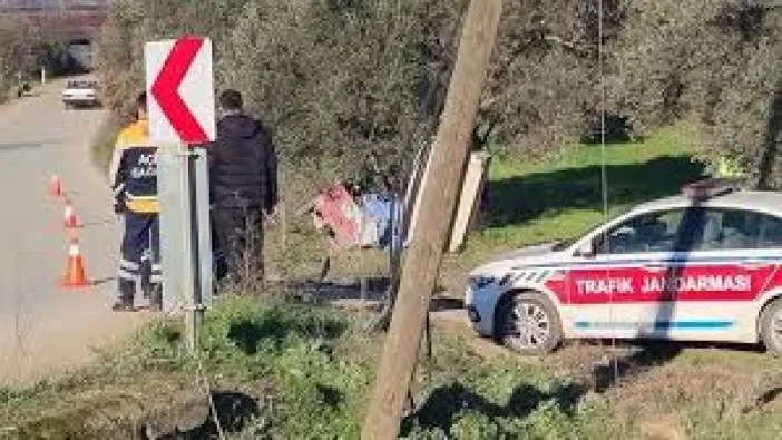 3 tekerlekli motosiklet zeytin ağacına çarptı, iki kardeş öldü