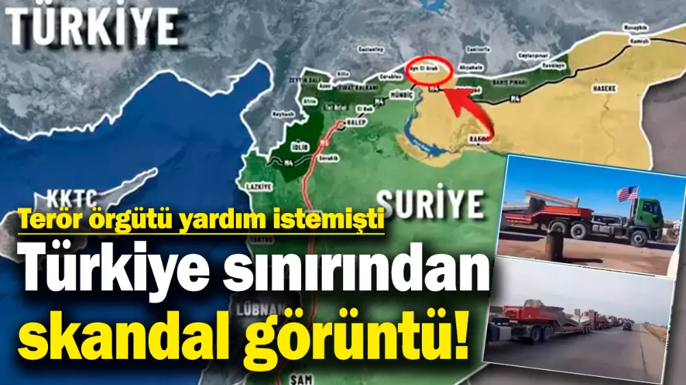 Türkiye sınırından skandal görüntü! 