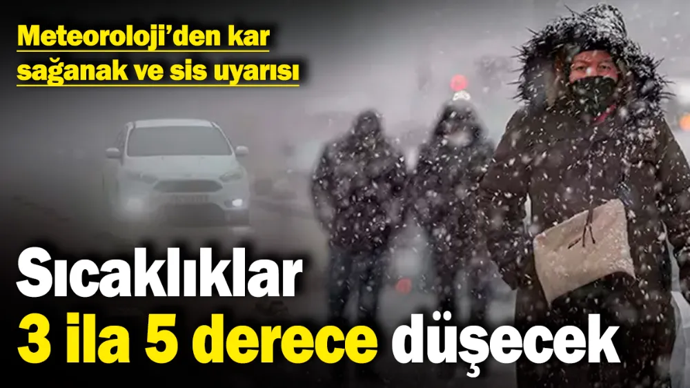 Meteoroloji’den kar, sağanak ve sis uyarısı! 