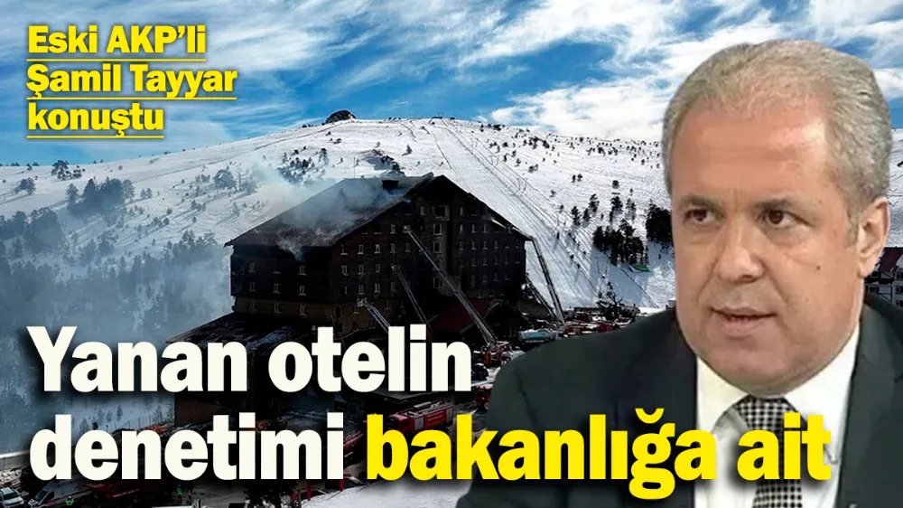 Yanan otelin denetimi bakanlığa ait