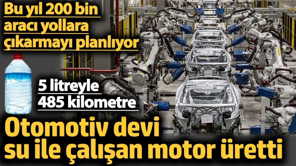 Otomotiv devi su ile çalışan motor üretti. 