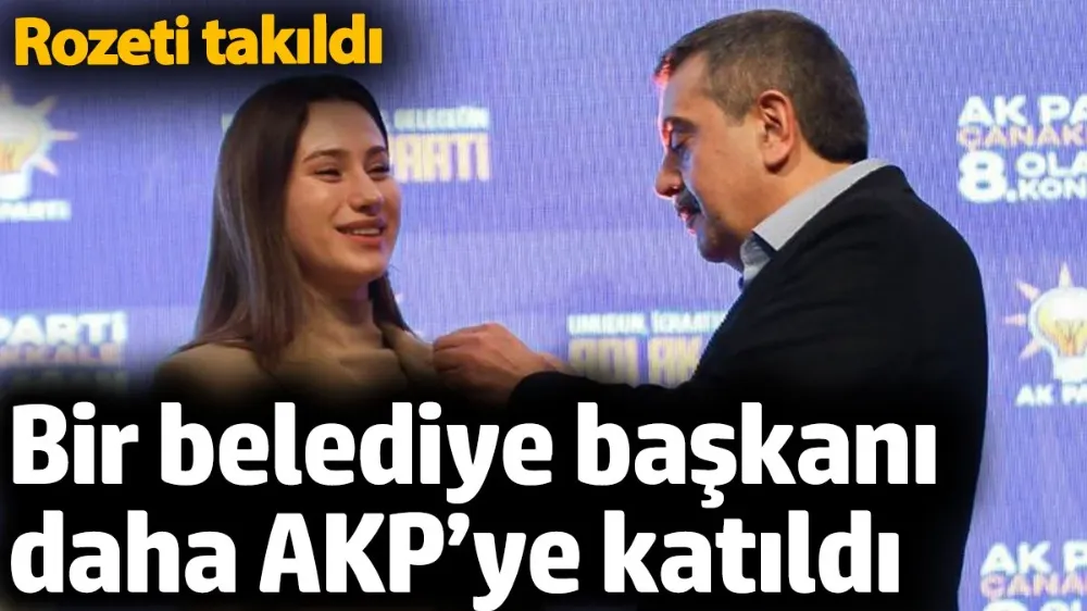 Bir belediye başkanı daha AKP’ye katıldı.