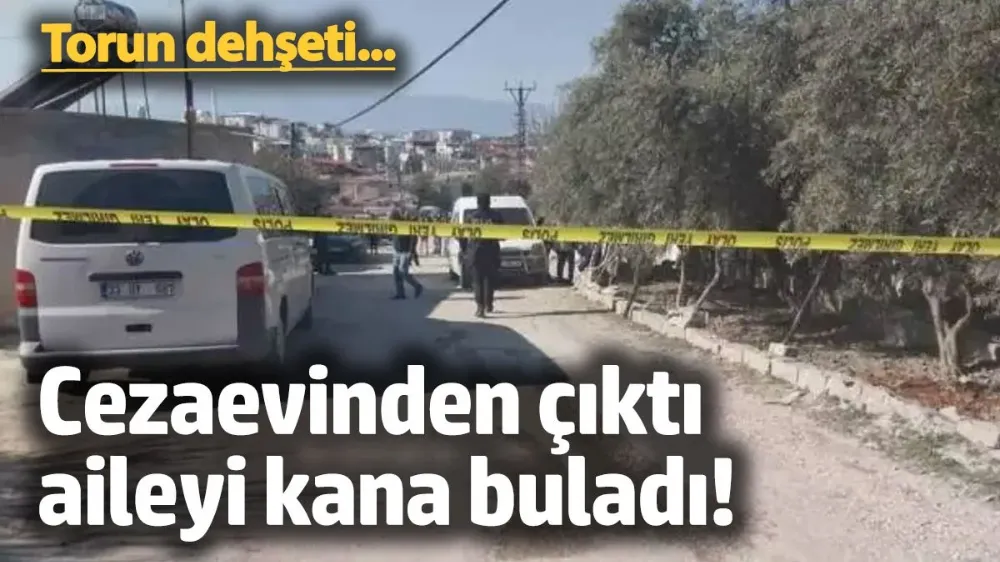 Cezaevinden çıktı, aileyi kana buladı!