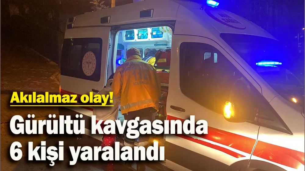 Gürültü kavgasında 6 kişi yaralandı