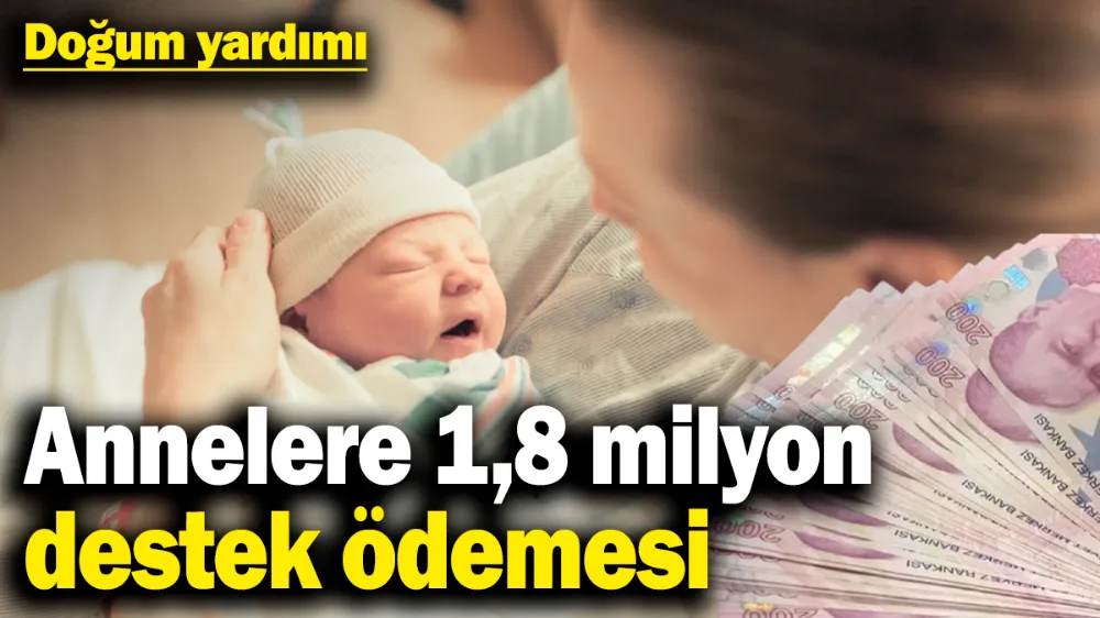 Doğum yapan annelere 1,8 milyon TL destek ödemesi yapıldı