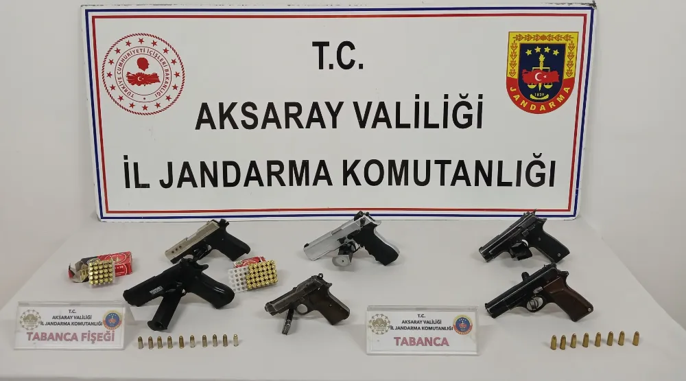 Aksaray’da Kaçak Silah Ticareti Yapan Şahıs Yakalandı