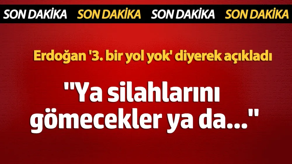 Ya silahlarını gömecekler ya da...