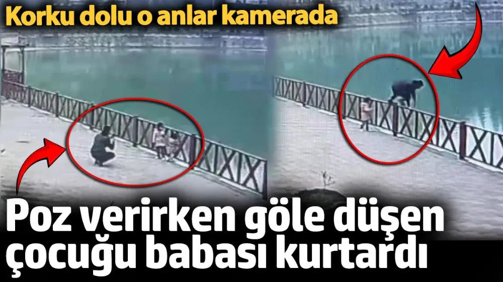 Poz verirken Yenişehir Gölü’ne düşen çocuğu babası kurtardı