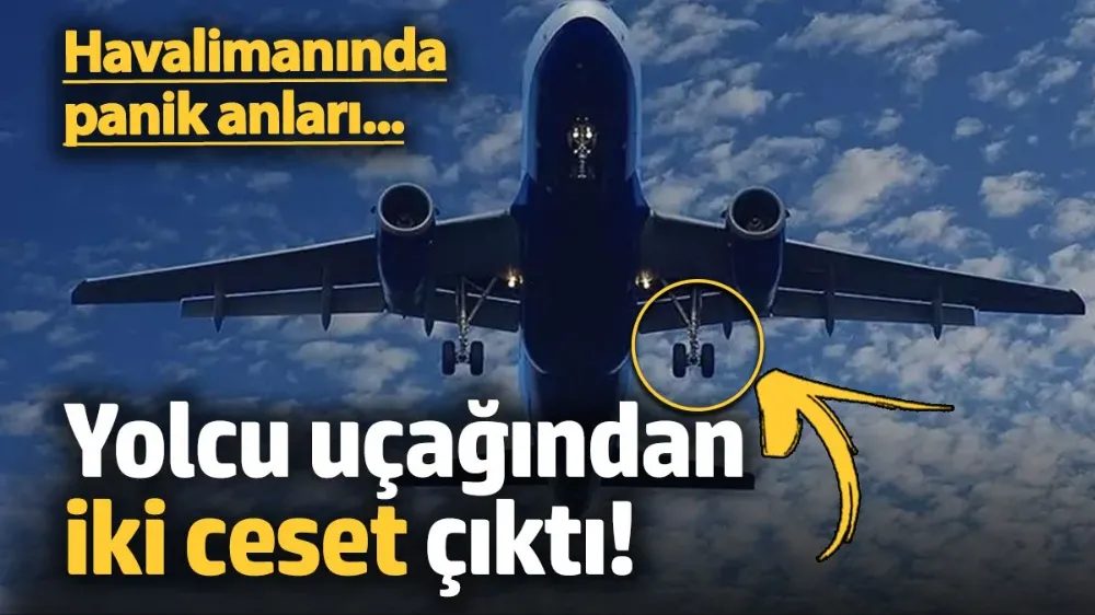 Yolcu uçağının tekerleğinde iki ceset bulundu