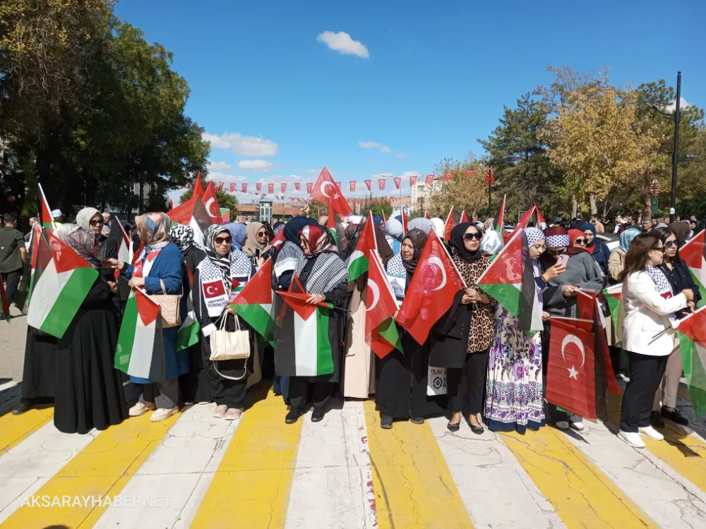 Aksaray’dan Gazze’ye Vicdan Yürüyüşü