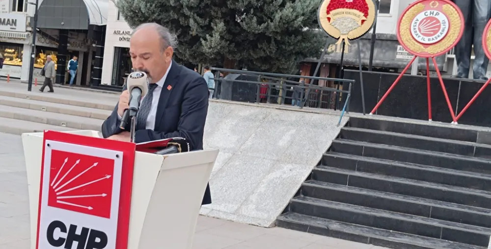 CHP Aksaray İl Başkanı Bilal Özdemir’den Sert 29 Ekim Mesajı