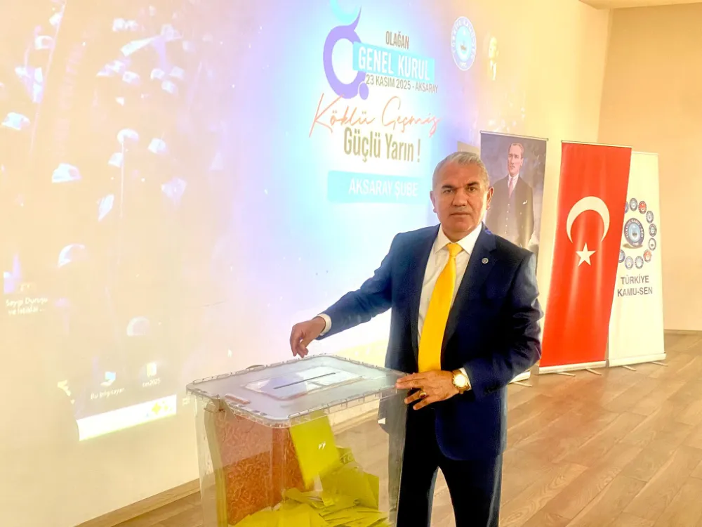 Türk Eğitim-Sen Aksaray Şubesi 8. Olağan Genel Kurulunu Birlik ve Olgunluk İçinde Tamamladı