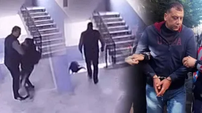 Otizmli öğrenciyi merdivenden attı! Görüntülere rağmen inkar etti