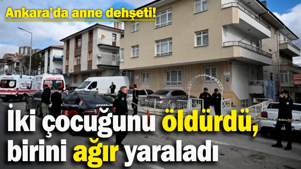  İki çocuğunu öldürdü, birini ağır yaraladı