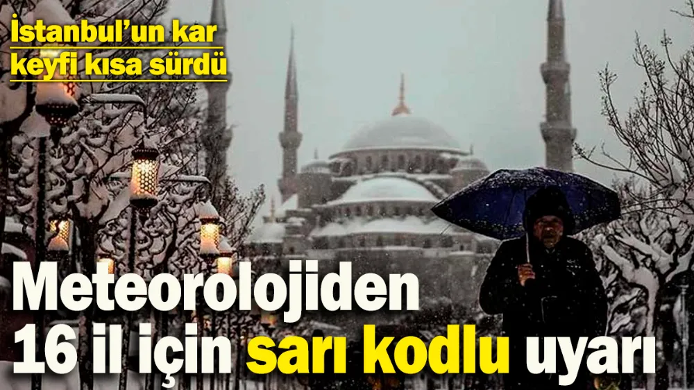 İstanbul’un kar keyfi kısa sürdü! Güneş kendini gösterdi