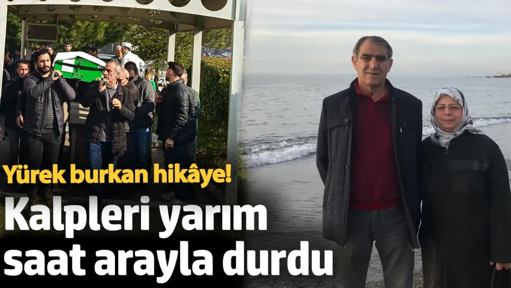 Kalpleri yarım saat arayla durdu