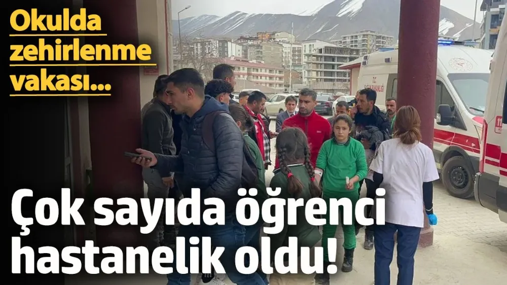 Gıda zehirlenmesi şüphesiyle çok sayıda öğrenci hastaneye kaldırıldı