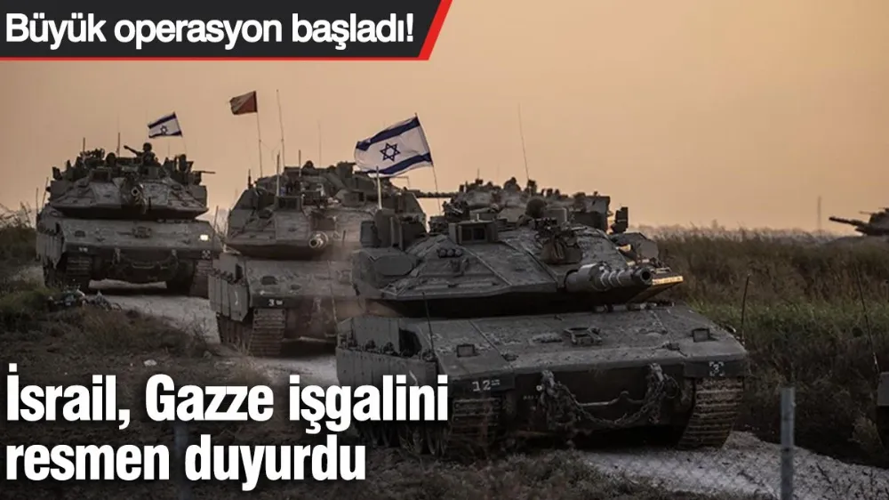 İsrail, Gazze İşgalini Resmen Duyurdu