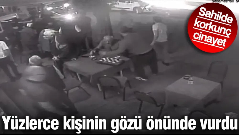 Sahilde korkunç cinayet! Yüzlerce kişinin gözü önünde vurdu