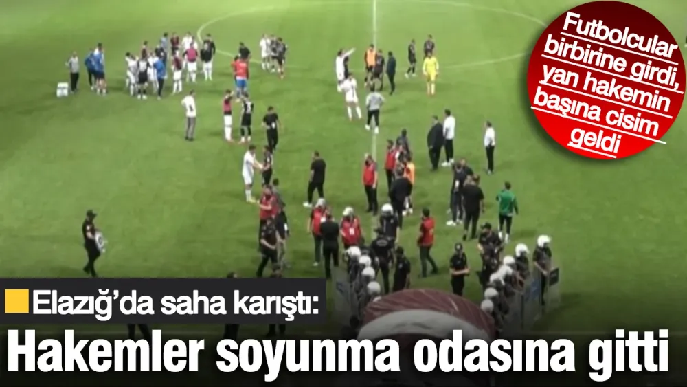Tribünde Gerginlik, Sahada Kavga: Elazığ-Vanspor Maçı Tatil Edildi!