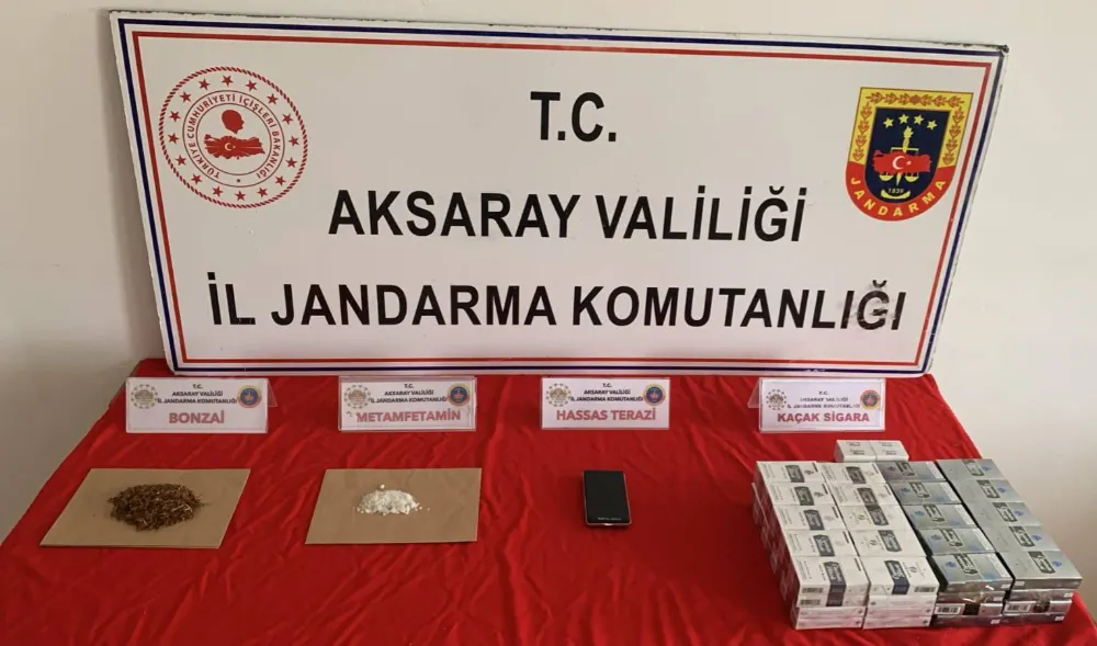 Aksaray Jandarmadan Uyuşturucu ve Kaçakçılığa Eş Zamanlı Operasyon
