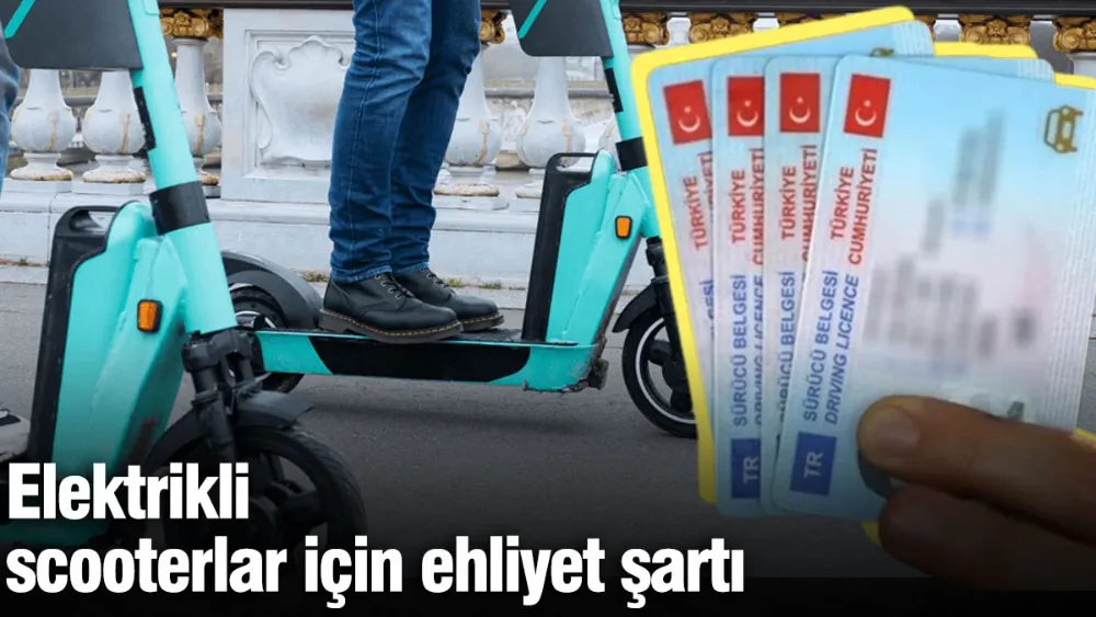 Elektrikli scooterlar için ehliyet şartı